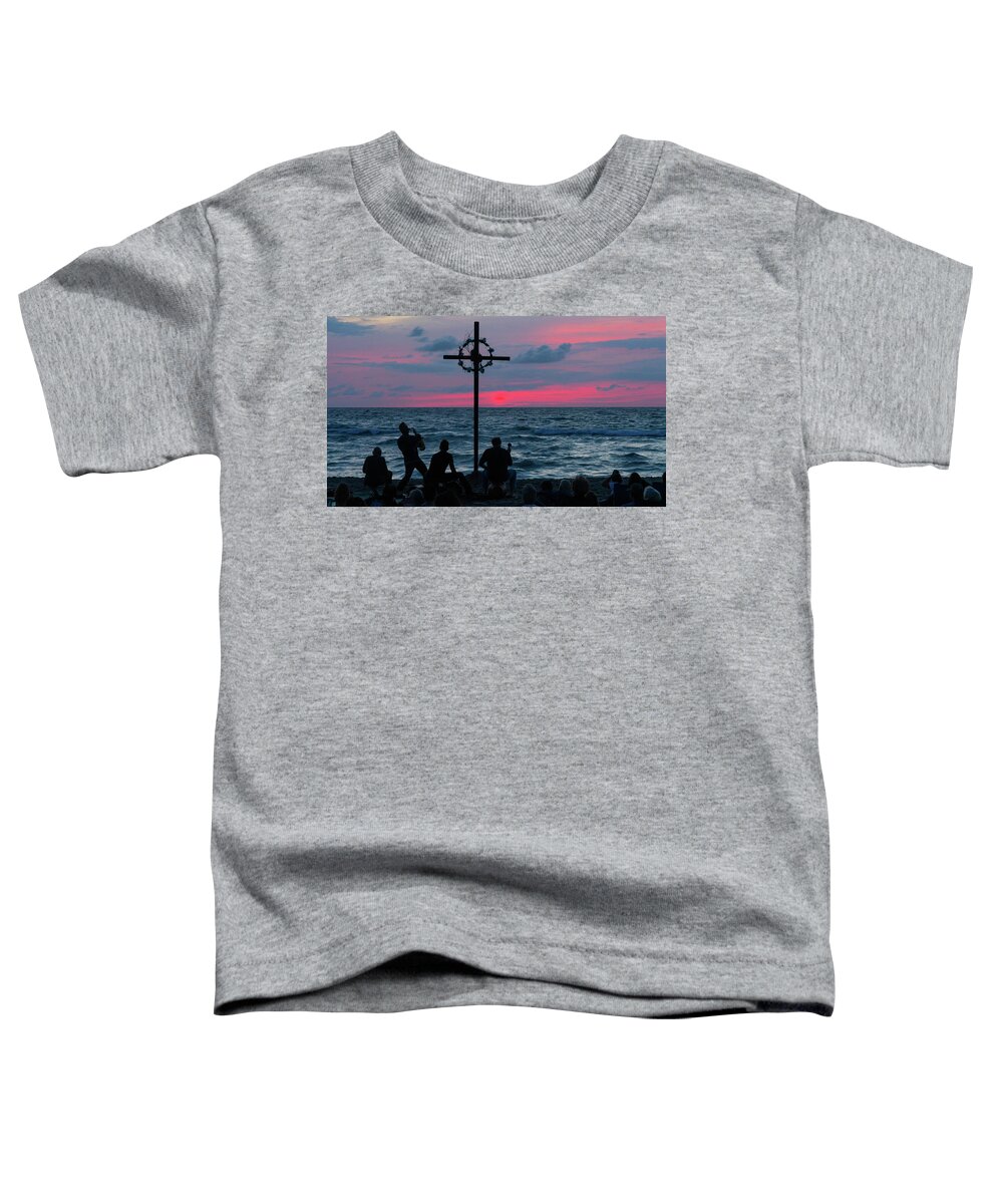 Florida Toddler T-Shirt featuring the photograph Easter Sunrise Saxophone Delray Beach Florida by Lawrence S Richardson Jr