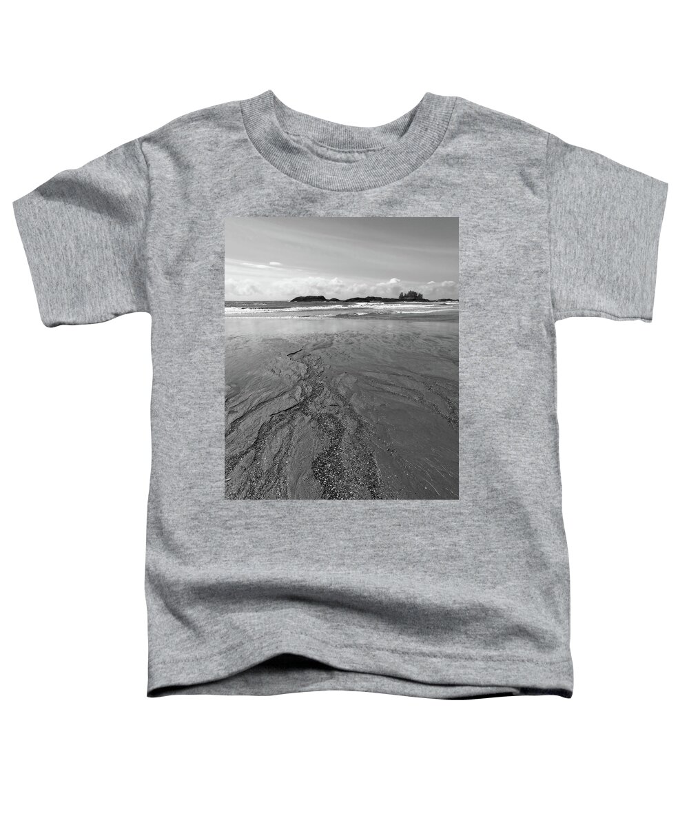 Landscape Toddler T-Shirt featuring the photograph Ebbing Tide Trails by Allan Van Gasbeck