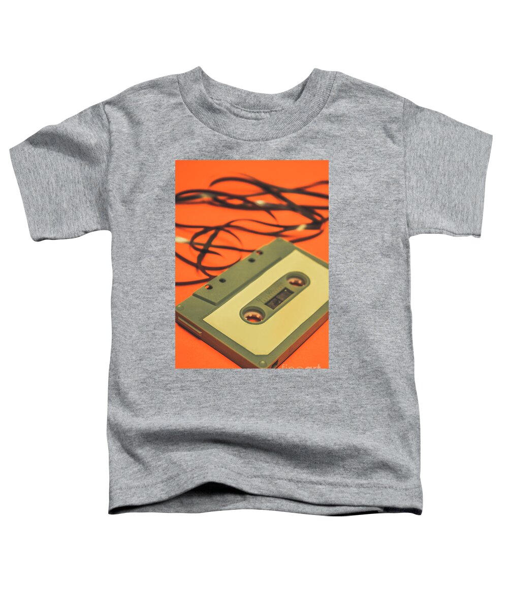 Tape Toddler T-Shirt featuring the photograph Eighties stereotype by Jorgo Photography