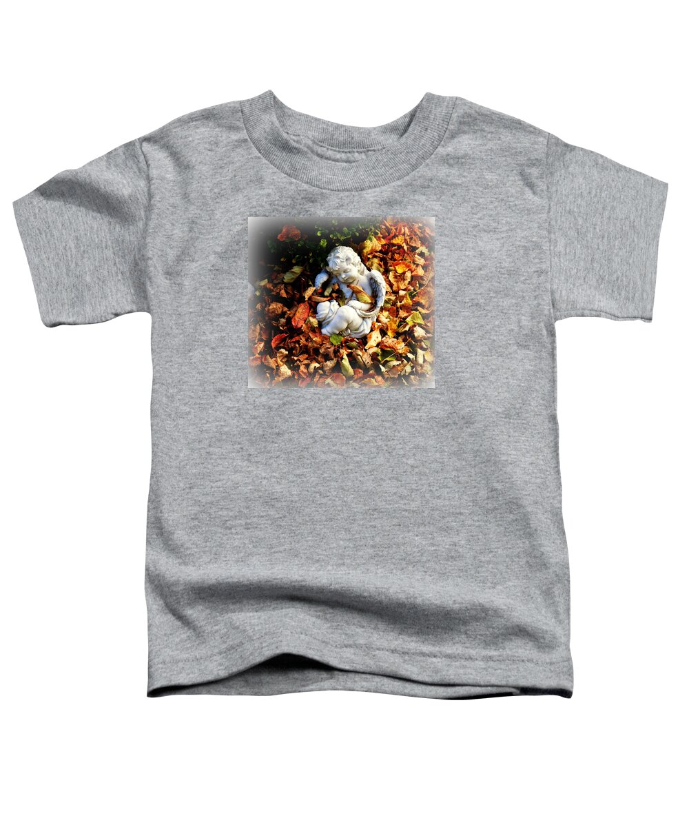 Cherub Toddler T-Shirt featuring the photograph Ethereal Cherub by Deborah Kunesh