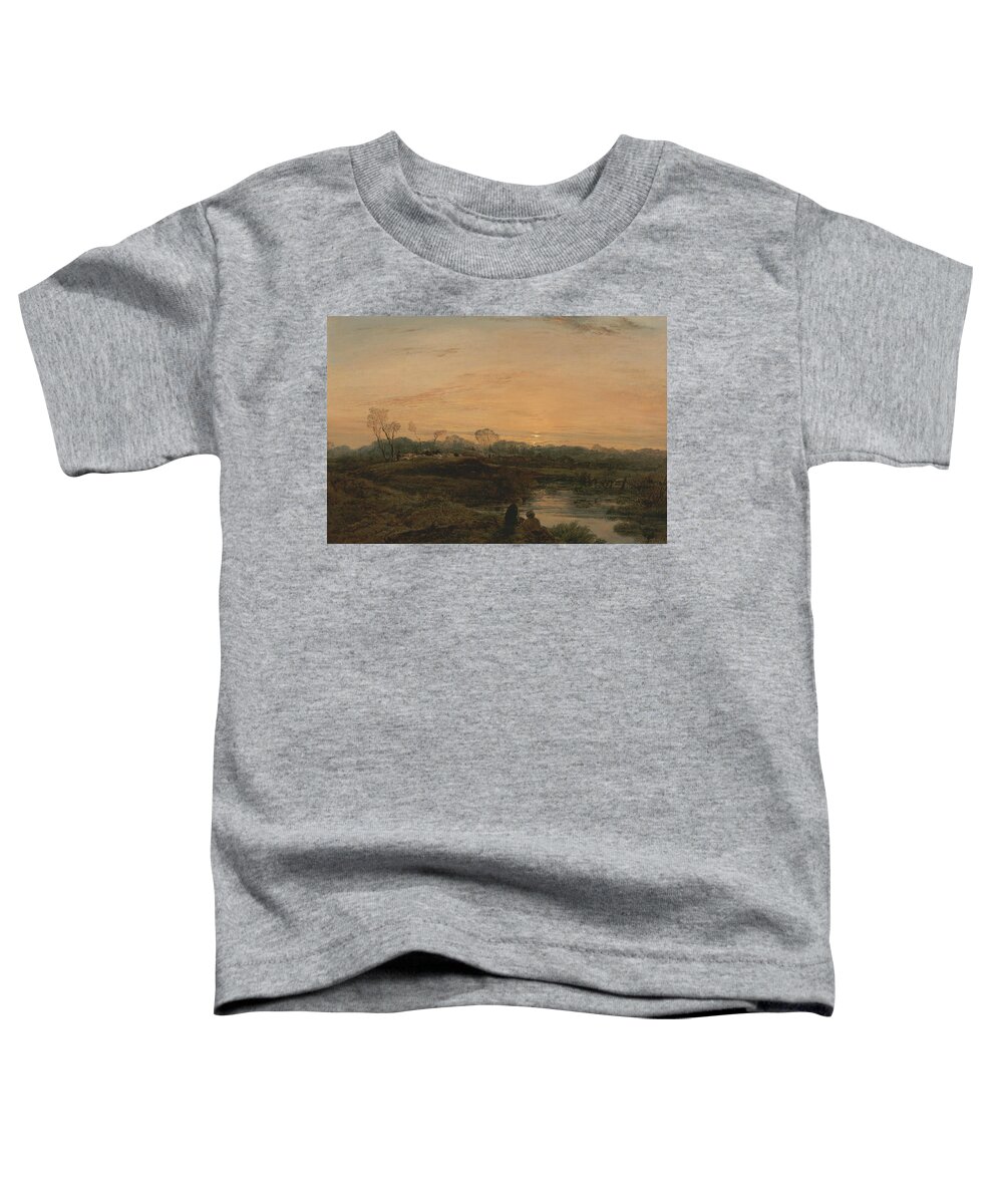 John Linnell Toddler T-Shirt featuring the painting Evening, Bayswater by John Linnell