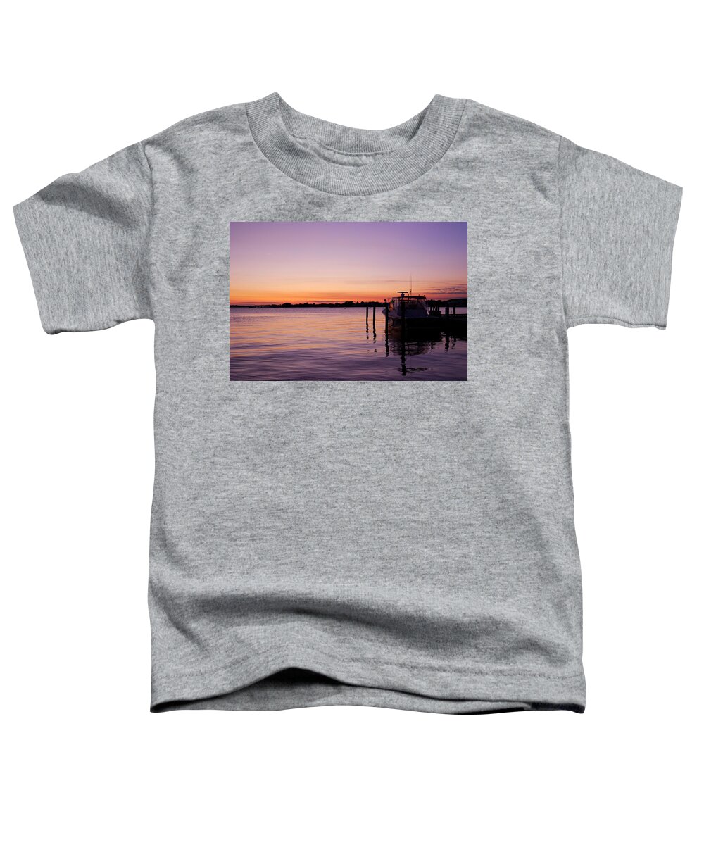 Jersey Shore Toddler T-Shirt featuring the photograph Evening Of Peace - Jersey Shore by Angie Tirado