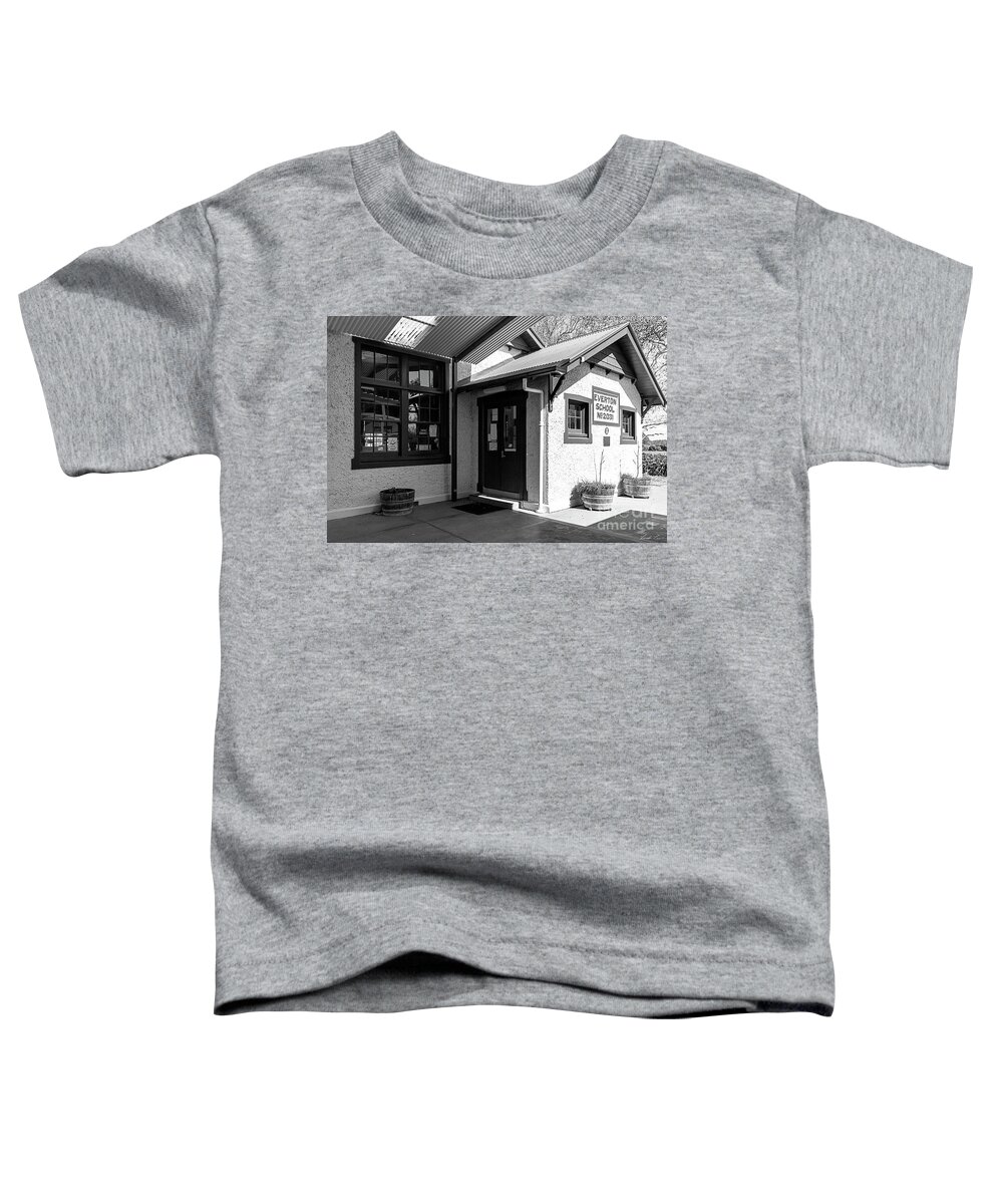 Everton Toddler T-Shirt featuring the photograph Everton School by Linda Lees