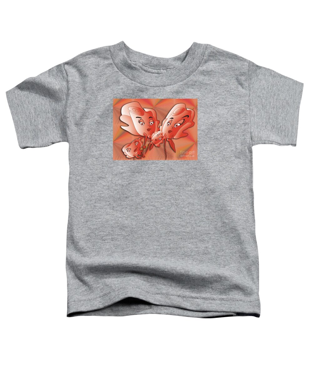 Flowers Toddler T-Shirt featuring the digital art Every one loves Roses 5 by Iris Gelbart