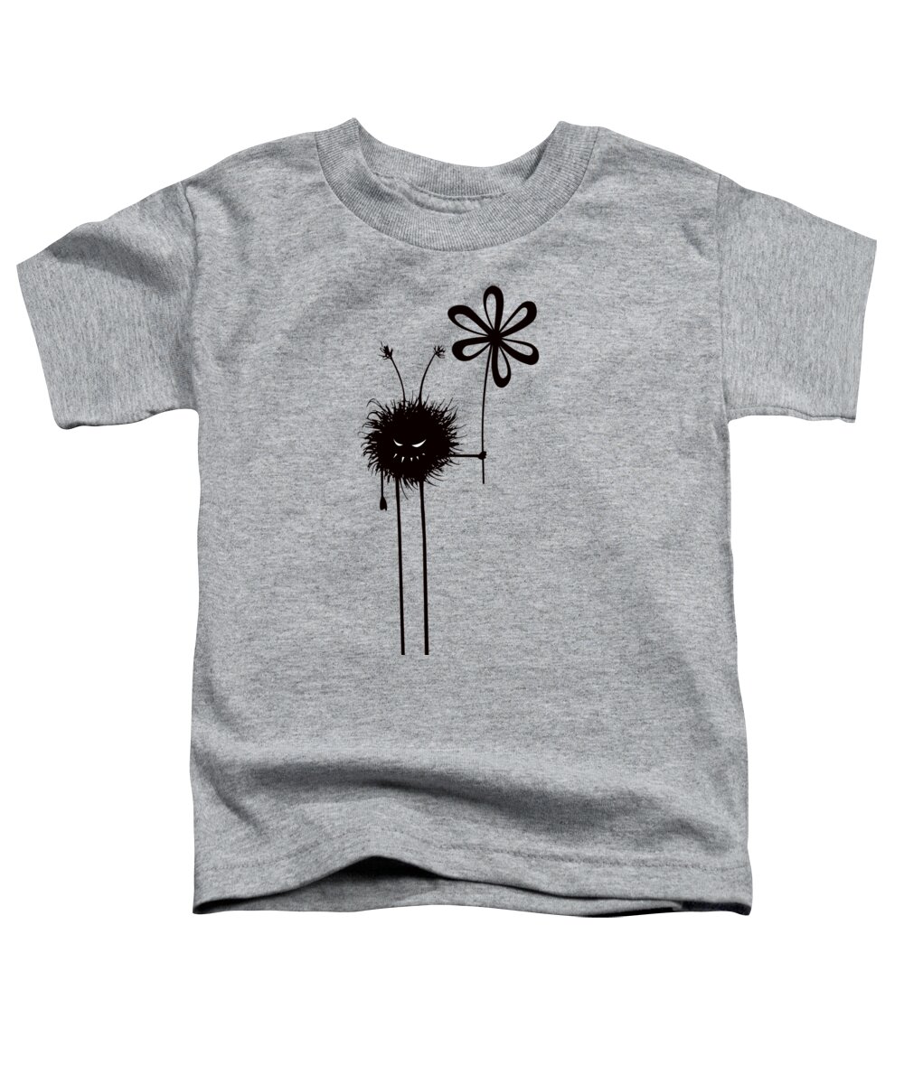 Evil Toddler T-Shirt featuring the digital art Evil Flower Bug by Boriana Giormova