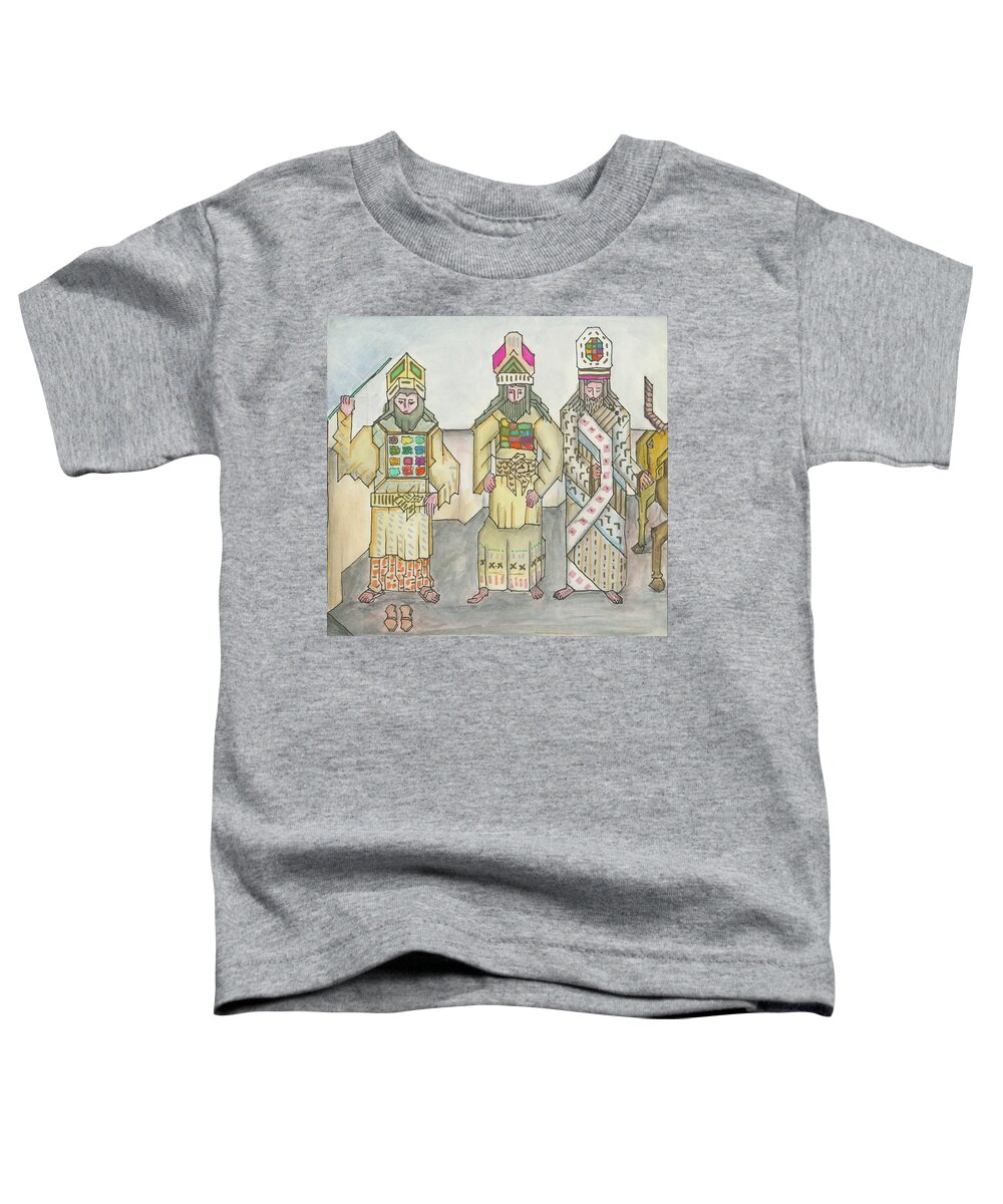 Bible Toddler T-Shirt featuring the painting Exodus - THE WIEDMANN BIBLE page 109 by Willy Wiedmann
