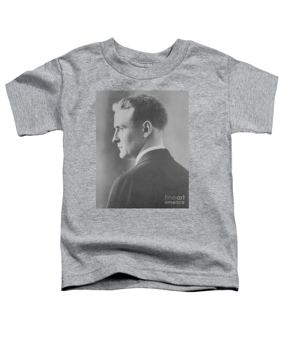 Photo Toddler T-Shirt featuring the photograph F. Scott Fitzgerald, American Author by Photo Researchers
