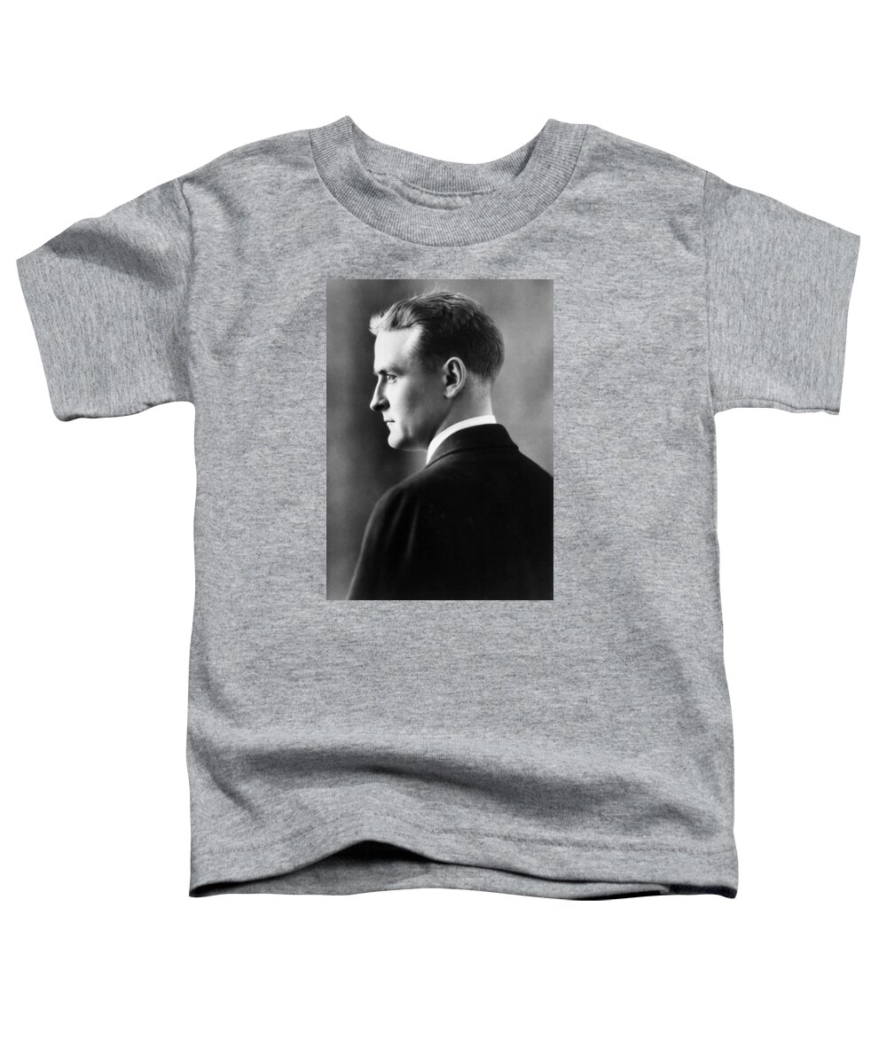F. Scott Fitzgerald Circa 1925 Toddler T-Shirt featuring the photograph F. Scott Fitzgerald circa 1925 by David Lee Guss