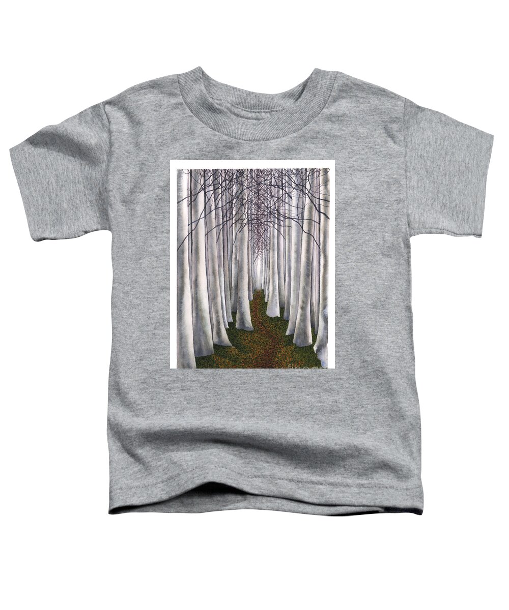 Art Toddler T-Shirt featuring the painting Faerie Path by Hilda Wagner