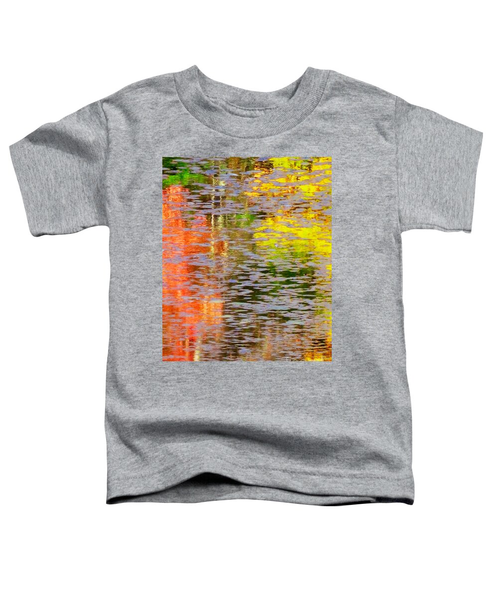 Reflection Toddler T-Shirt featuring the photograph Fall Abstract by Kathy Strauss