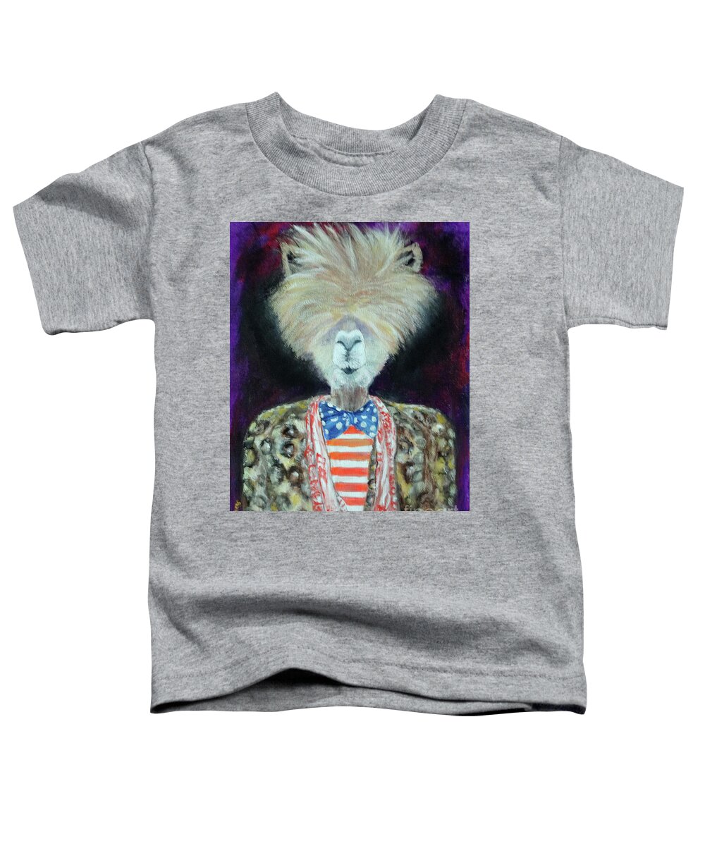 Pop Art Toddler T-Shirt featuring the painting Fame by Lyric Lucas