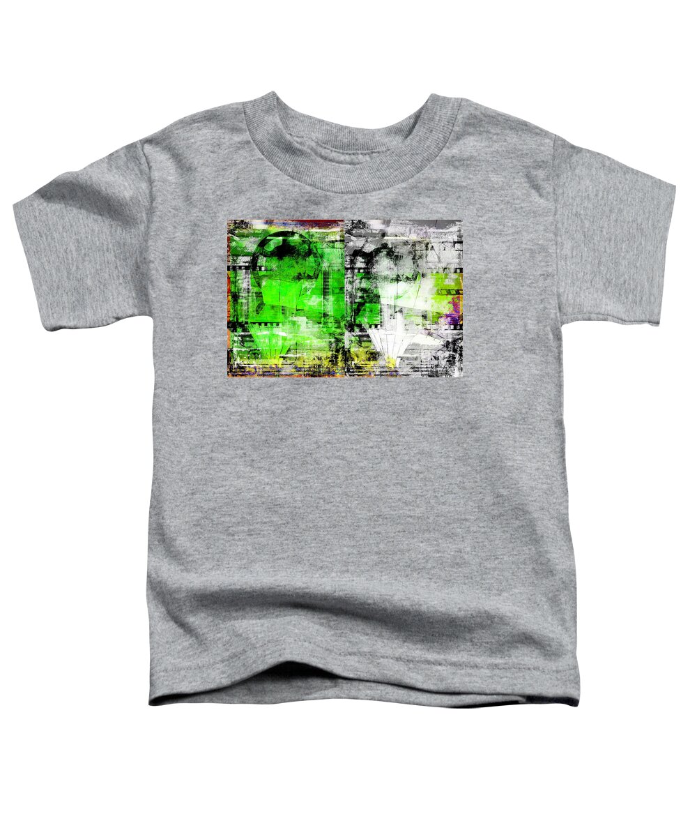 Abstract Toddler T-Shirt featuring the digital art FilmTape by Art Di