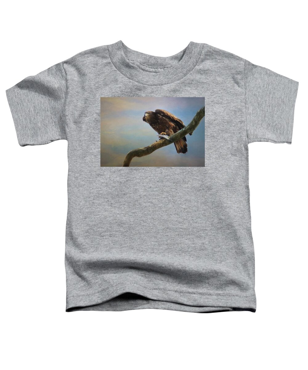 Bald Toddler T-Shirt featuring the photograph Fish Dinner by Lori Deiter