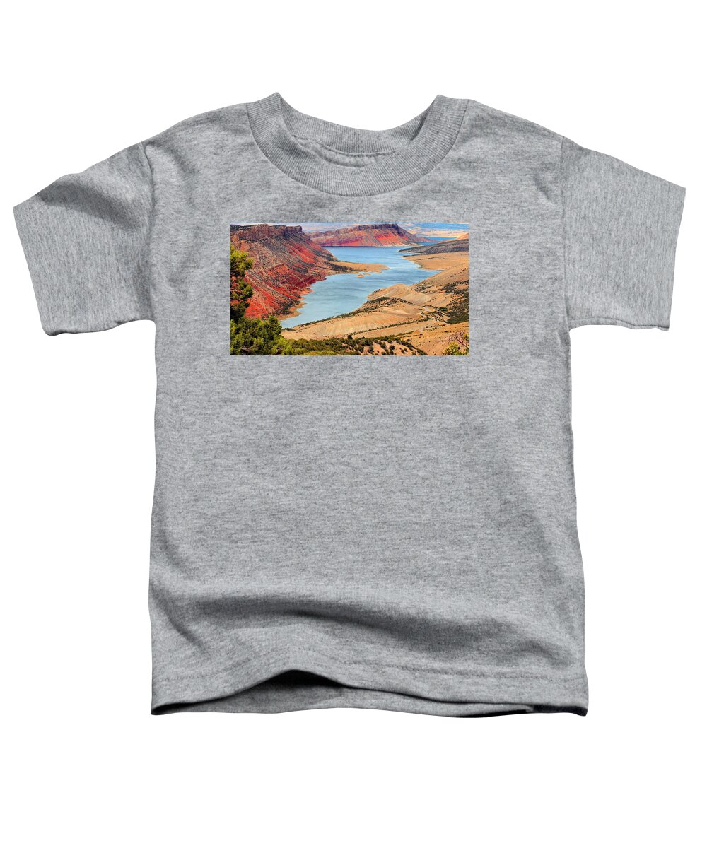 Flaming Gorge Toddler T-Shirt featuring the photograph Flaming Gorge by Kristin Elmquist