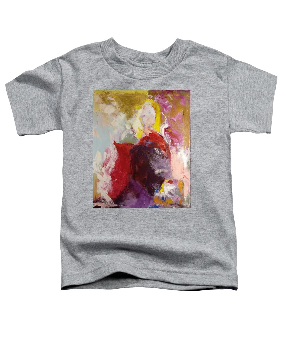 Abstract Toddler T-Shirt featuring the painting Flash by Nicolas Bouteneff