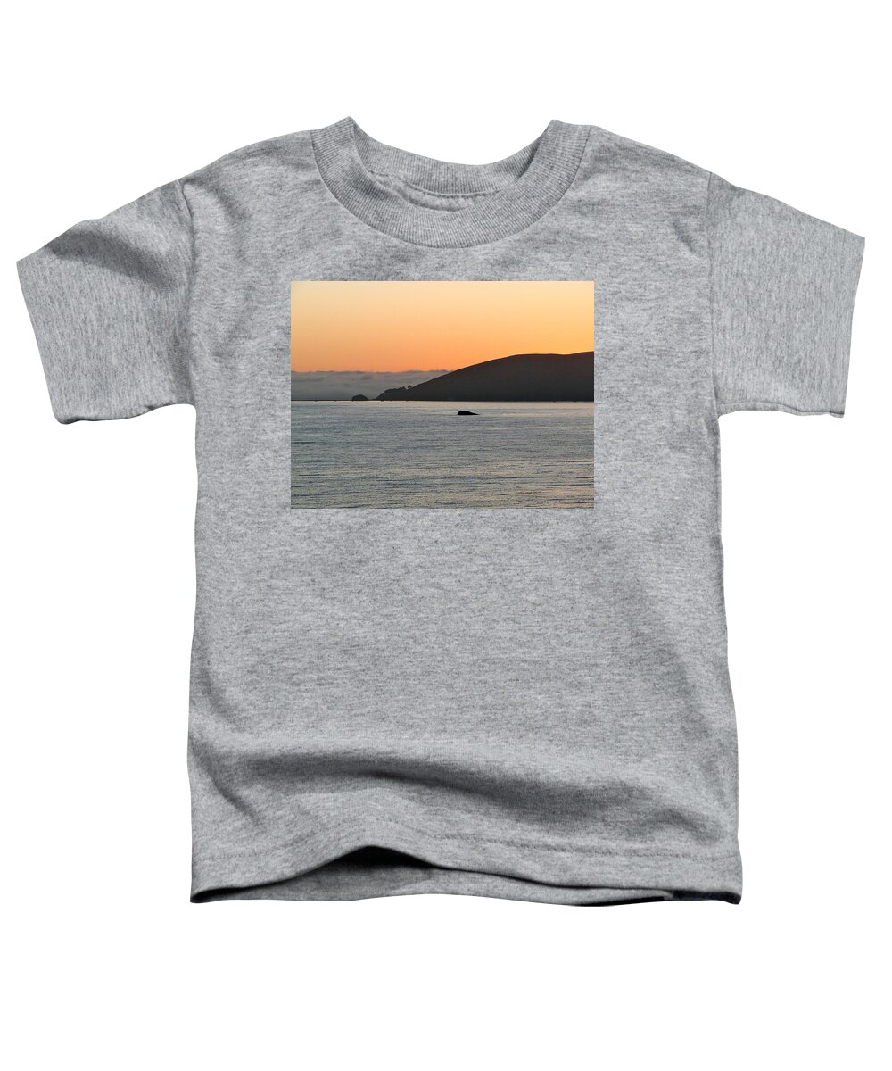 Sunset Toddler T-Shirt featuring the photograph Fog Bank by Liz Vernand