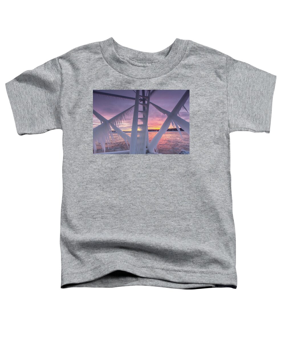 Ice Toddler T-Shirt featuring the photograph Forged in Ice by Lee and Michael Beek