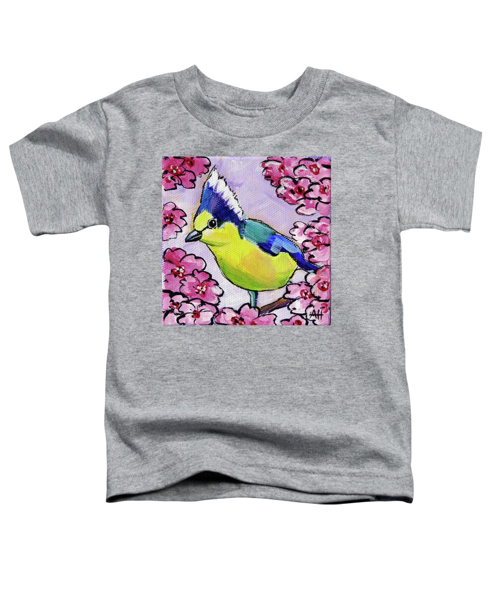  Formosan Tit Toddler T-Shirt featuring the painting Formosan Tit by Ande Hall