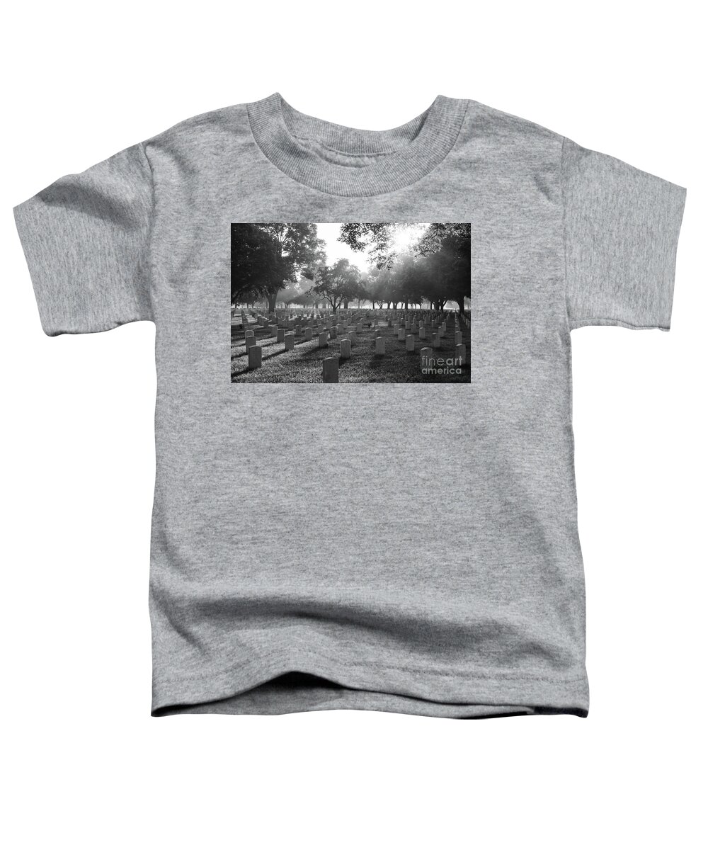 Fort Snelling National Cemetery Toddler T-Shirt featuring the photograph Fort Snelling National Cemetery 1 by Jim Schmidt MN