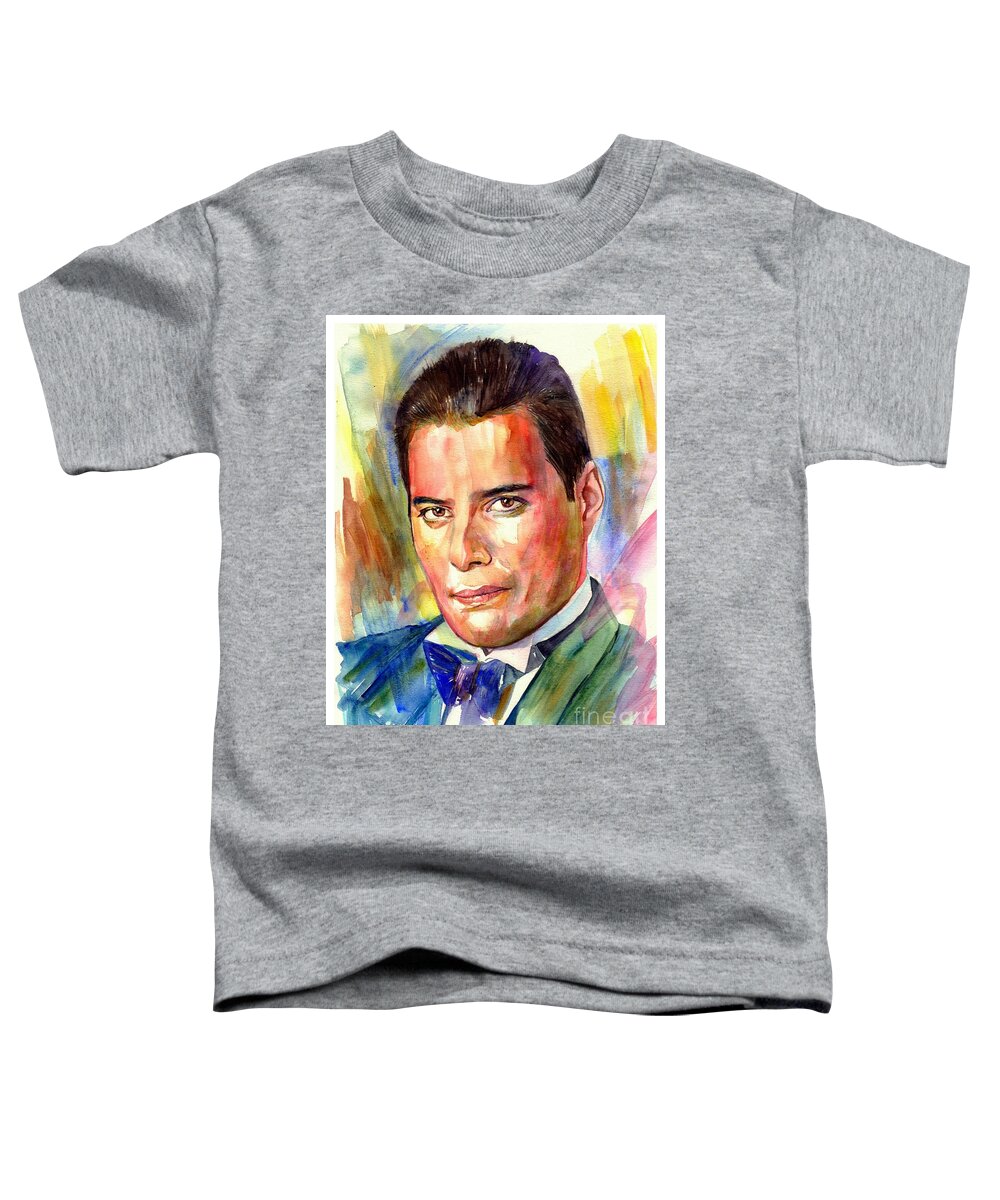 British Toddler T-Shirt featuring the painting Freddie Mercury painting by Suzann Sines