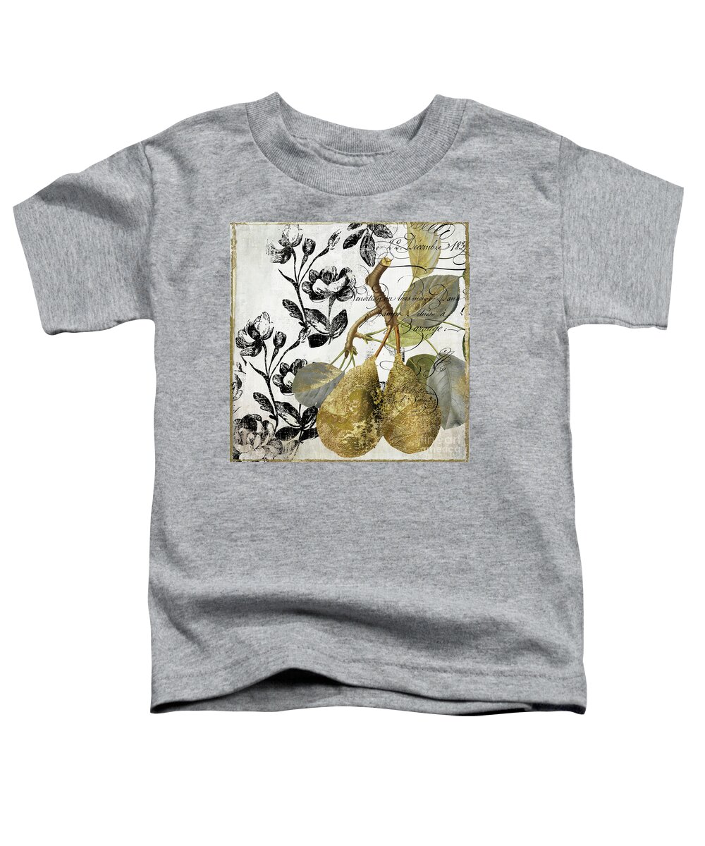Fruit Toddler T-Shirt featuring the painting Fruit Shimmer II by Mindy Sommers