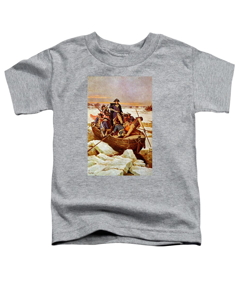 Government Toddler T-Shirt featuring the photograph George Washington Crossing by Science Source
