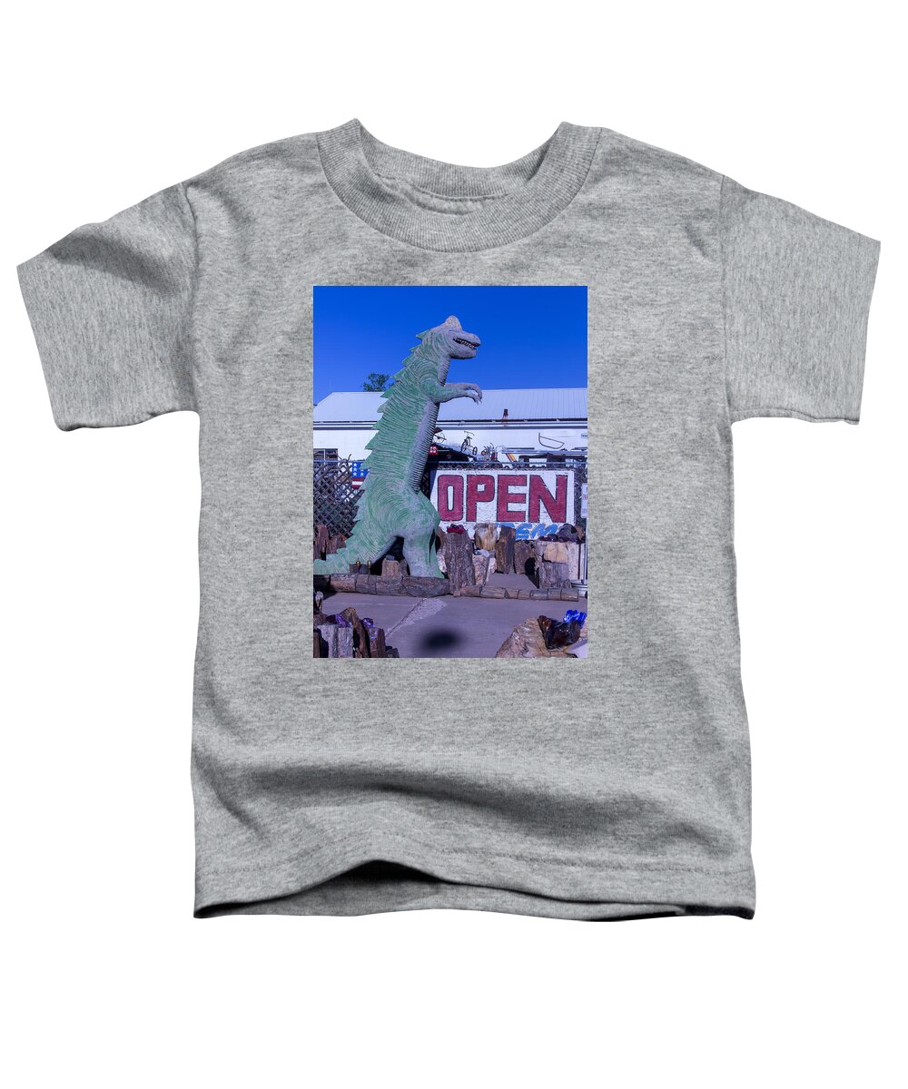 Gift Store Dinosaur Toddler T-Shirt featuring the photograph Gift Store Dinosaur by Garry Gay