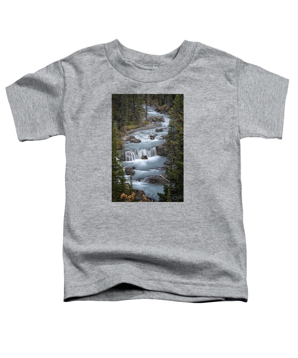 Canada Toddler T-Shirt featuring the photograph Glacial Flow by Robert Fawcett