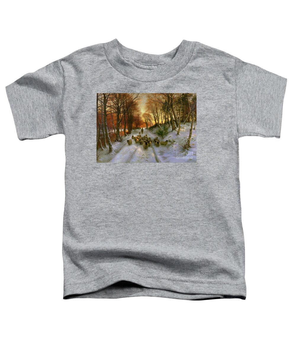 Glowed Toddler T-Shirt featuring the painting Glowed with Tints of Evening Hours by Joseph Farquharson