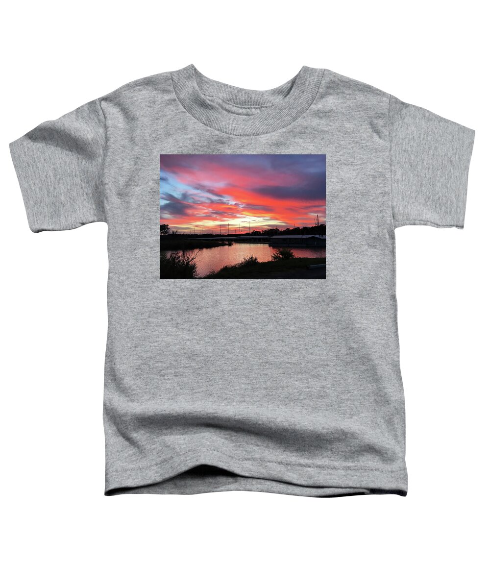Sunsets Toddler T-Shirt featuring the photograph God's Canvas by Doris Aguirre