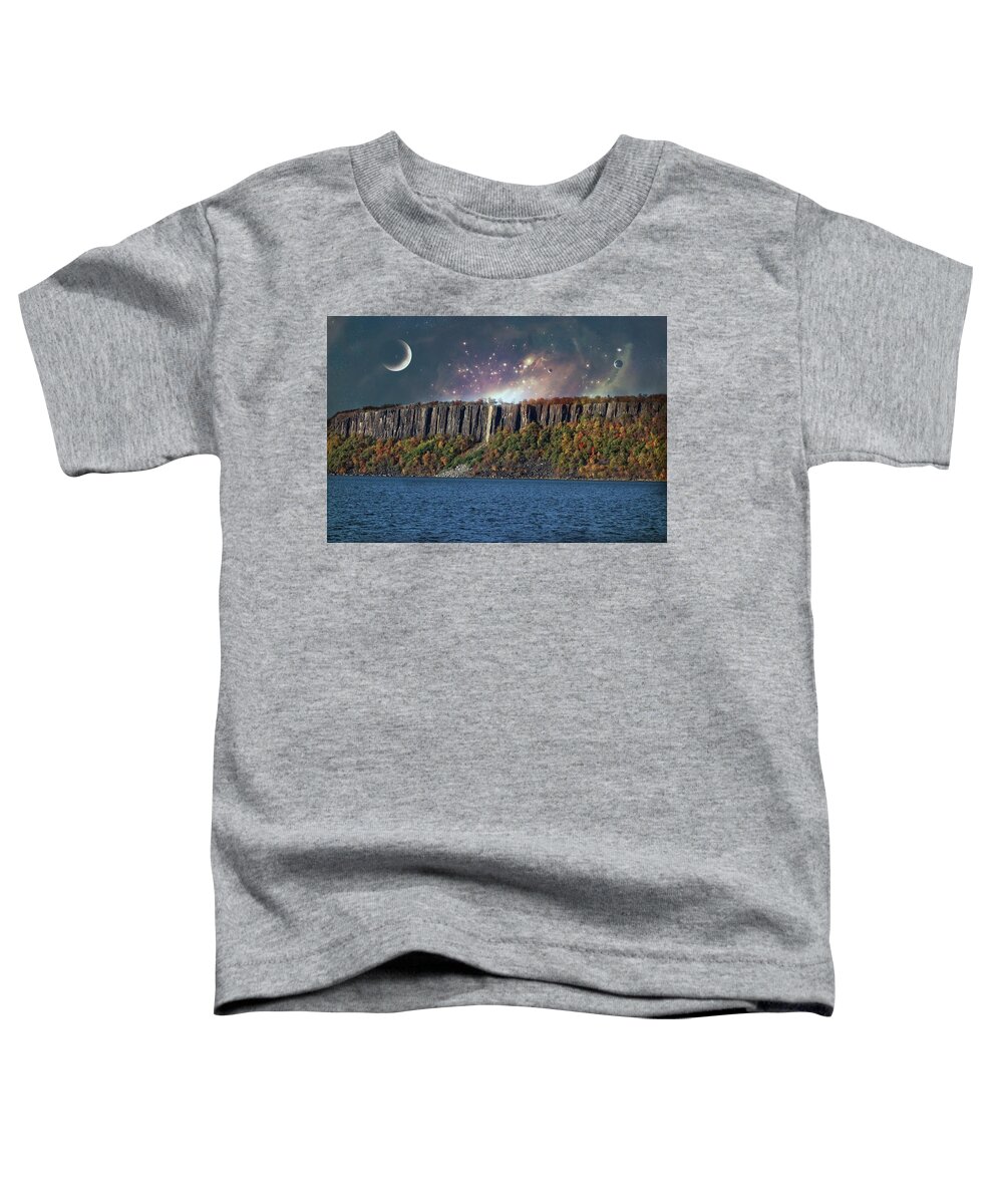 Space Toddler T-Shirt featuring the photograph God's Space Over Planet Earth by Russel Considine