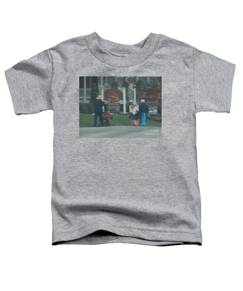 Amish Toddler T-Shirt featuring the photograph Going to Town by Christine Clark