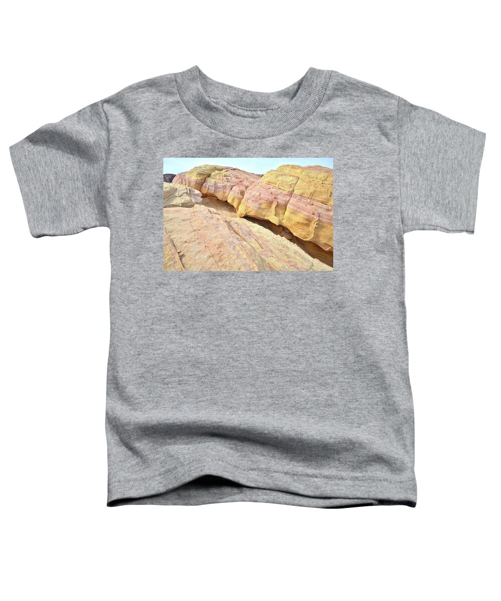 Valley Of Fire State Park Toddler T-Shirt featuring the photograph Golden Buttes in Valley of Fire by Ray Mathis
