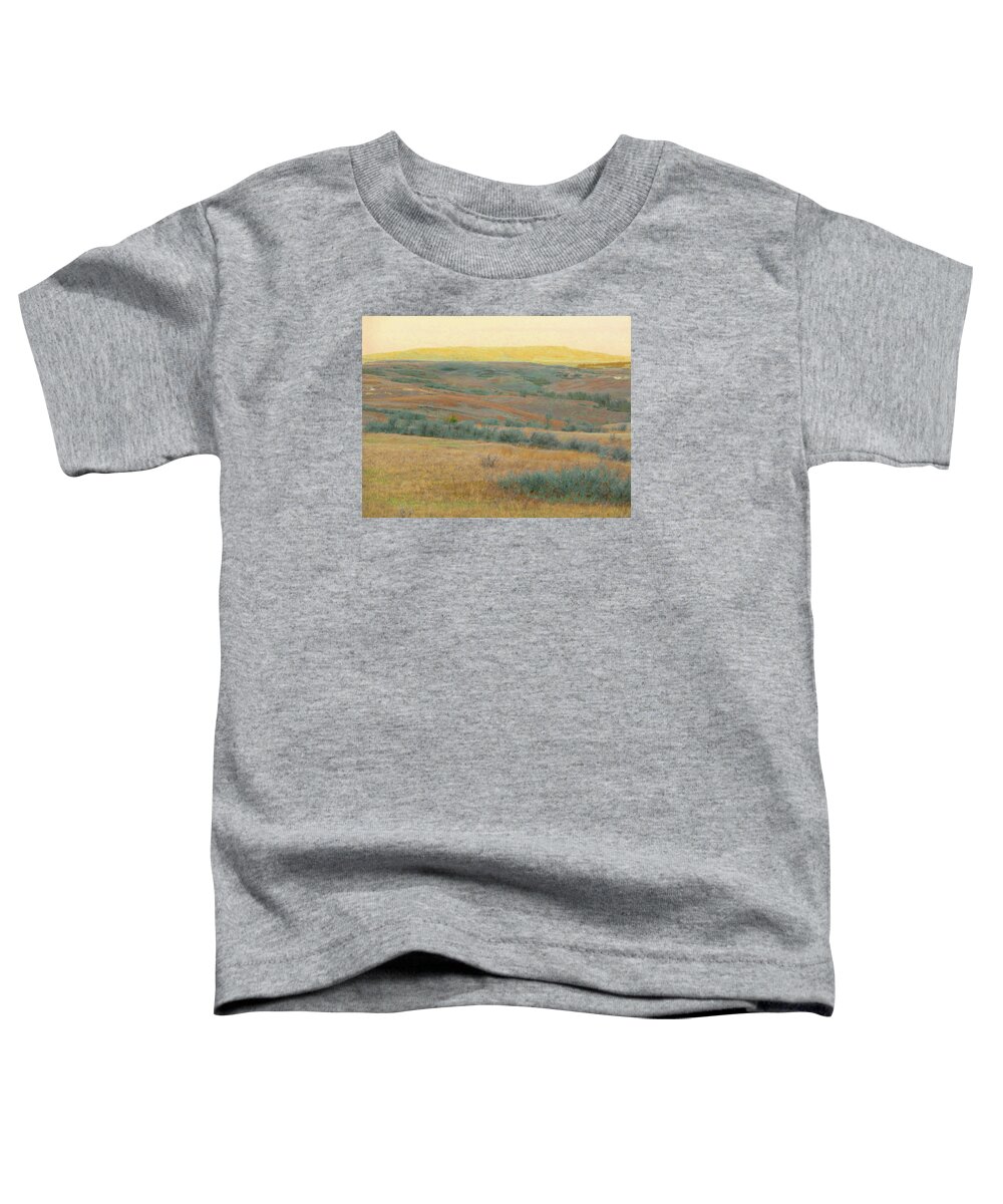North Dakota Toddler T-Shirt featuring the photograph Golden Dakota Horizon Dream by Cris Fulton