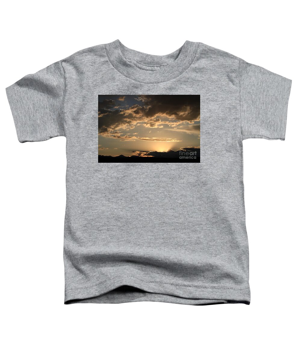 Sun Rise Toddler T-Shirt featuring the photograph Golden Morning by Edward R Wisell