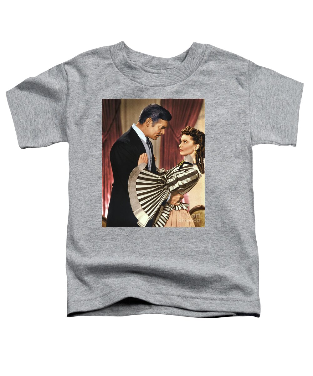 Gone With The Wind Toddler T-Shirt featuring the photograph Gone With The Wind - 1939 - Completely Retouched in Color by Doc Braham
