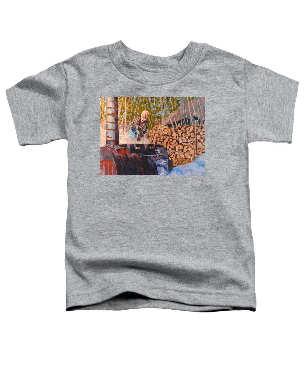 838 Toddler T-Shirt featuring the painting Gordon by Phil Chadwick