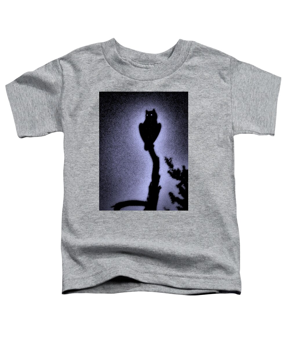 Arizona Toddler T-Shirt featuring the photograph Great Horned Owl in the Desert 4 by Judy Kennedy