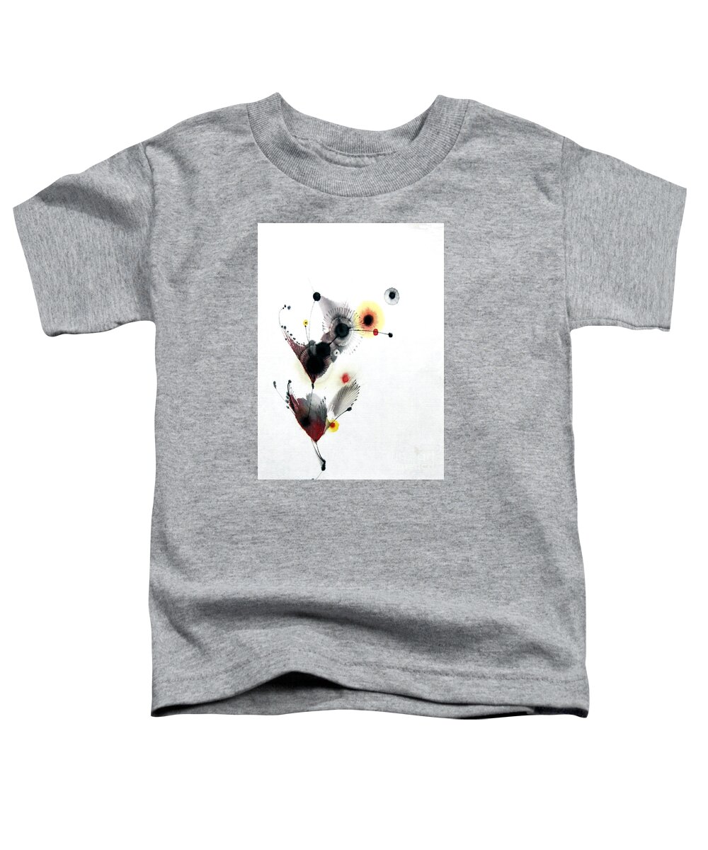 Abstract Painting Toddler T-Shirt featuring the painting Growing 14030091FY by Fumiyo Yoshikawa