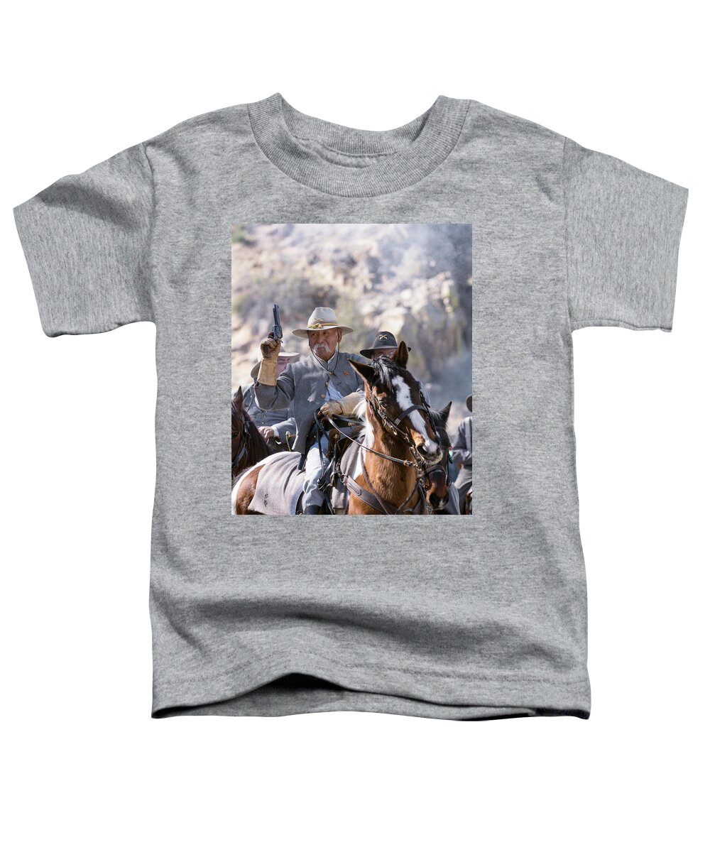 American Civil War Toddler T-Shirt featuring the photograph Gun Solder by John Swartz
