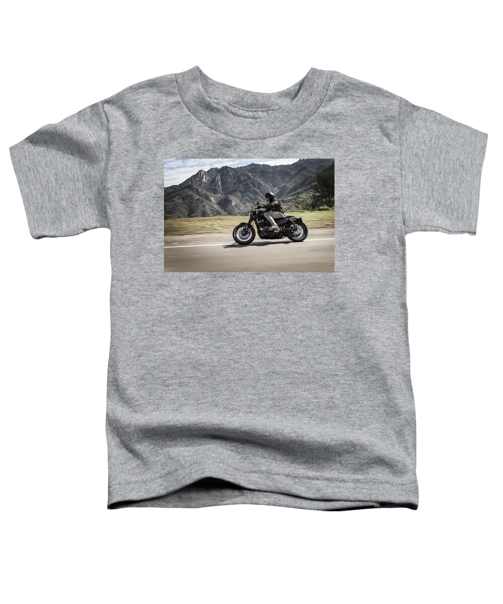 Harley-davidson Sportster Toddler T-Shirt featuring the digital art Harley-Davidson Sportster by Maye Loeser
