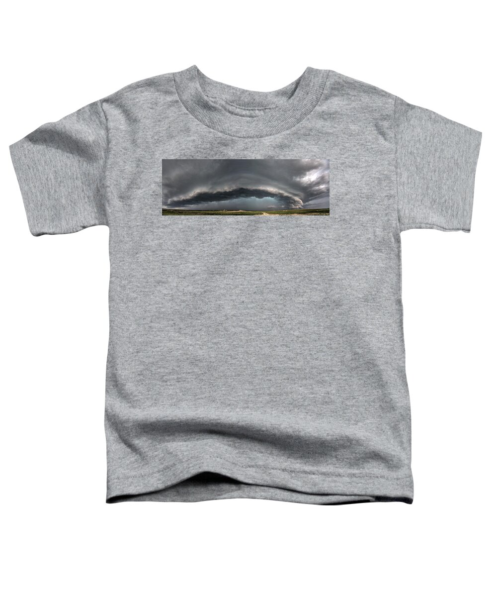Harlowton Toddler T-Shirt featuring the photograph Harlowton, Montana, Supercell by Dave Rennie