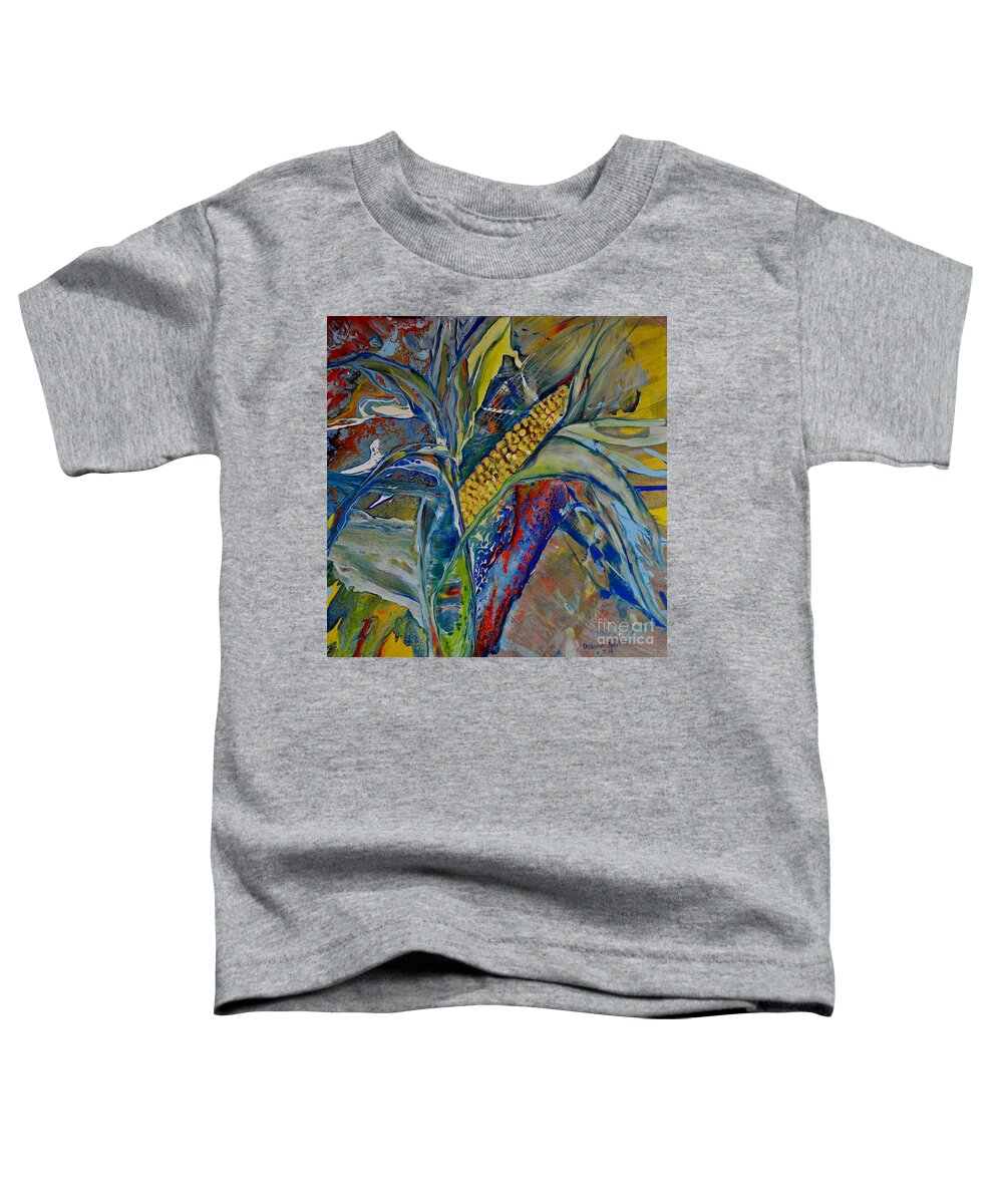 Harvest Toddler T-Shirt featuring the painting Harvest Time by Deborah Nell