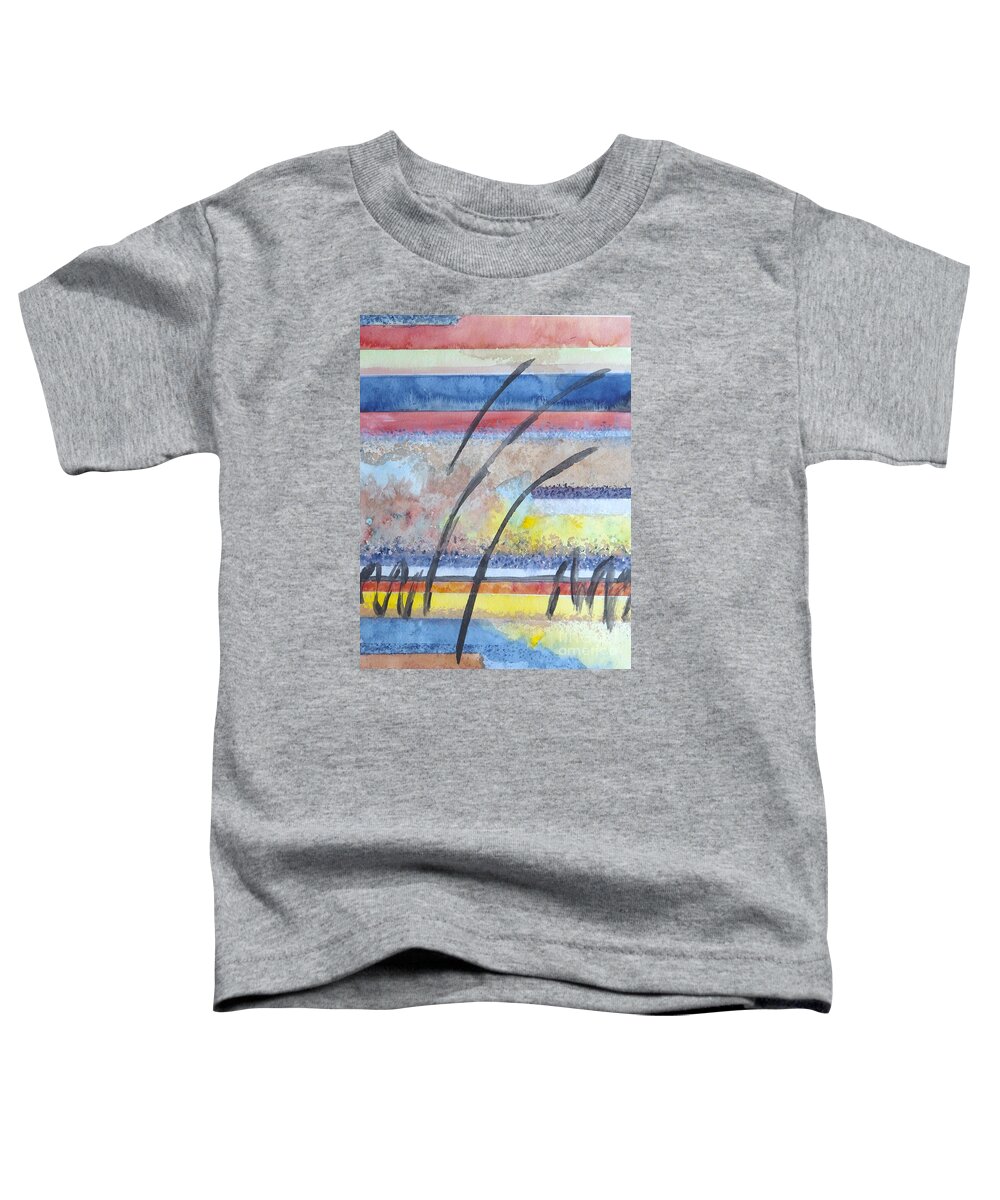 Abstract Toddler T-Shirt featuring the painting Heartbeat by Jacqueline Athmann