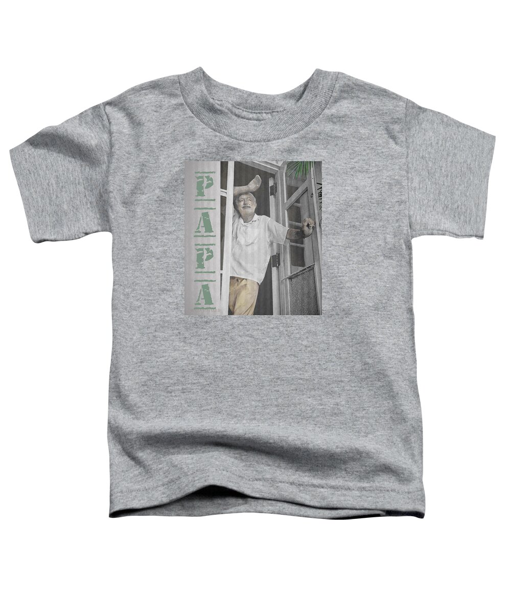 Susan Vineyard Toddler T-Shirt featuring the photograph Hemingway in Cuba by Susan Vineyard