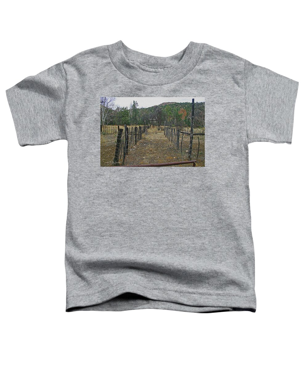 Hidden Superstition Ranch Toddler T-Shirt featuring the digital art Hidden Superstition Ranch by Tom Janca
