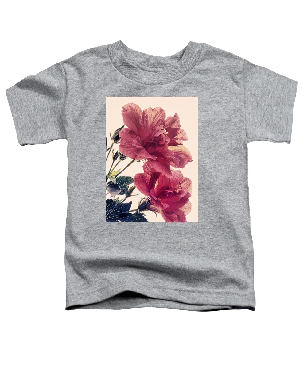 Hibiscus Toddler T-Shirt featuring the photograph High on Life by Leda Robertson
