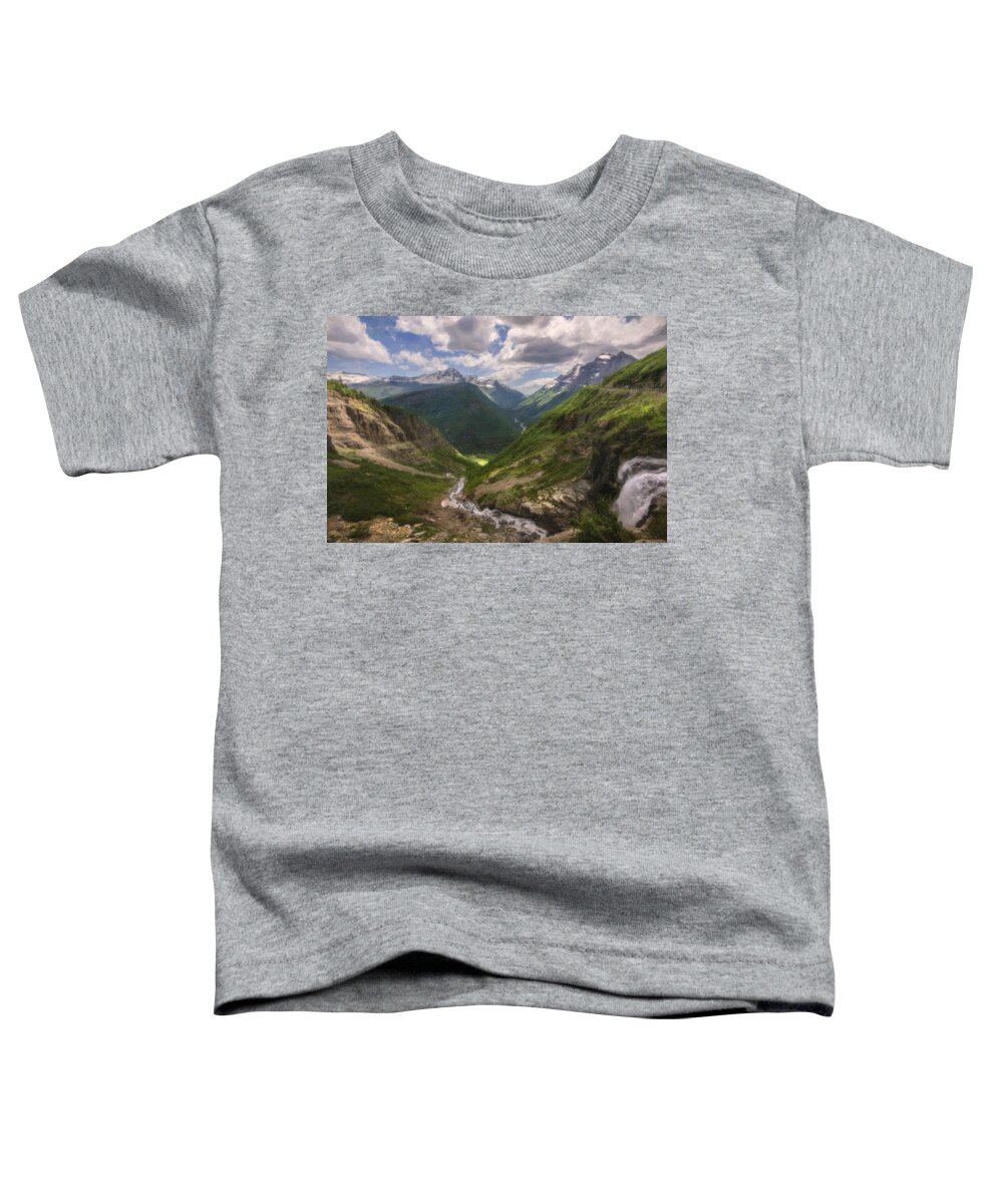 Highlands Toddler T-Shirt featuring the painting Highlands by Celestial Images