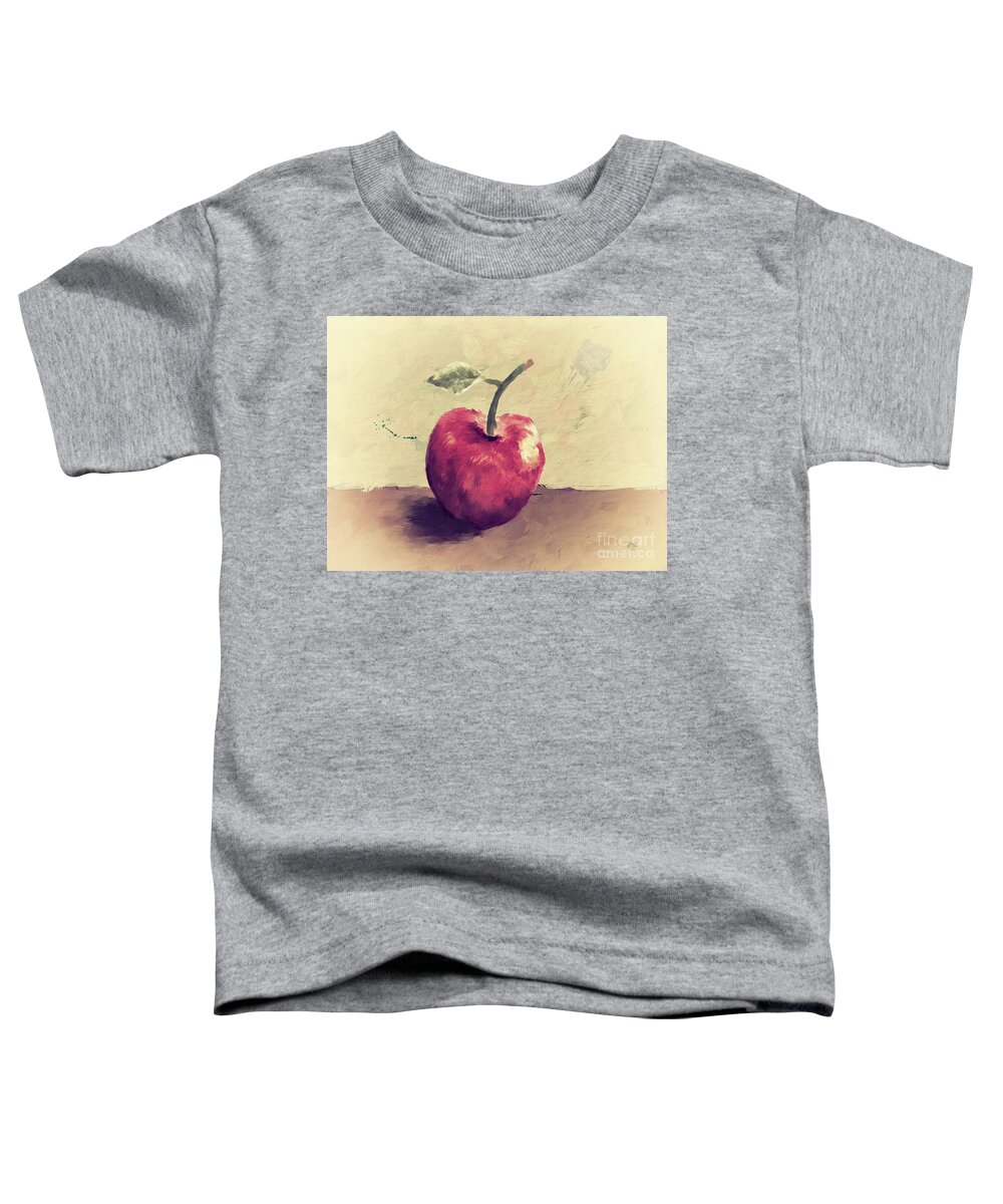 Apple Toddler T-Shirt featuring the digital art Honeycrisp by Lois Bryan