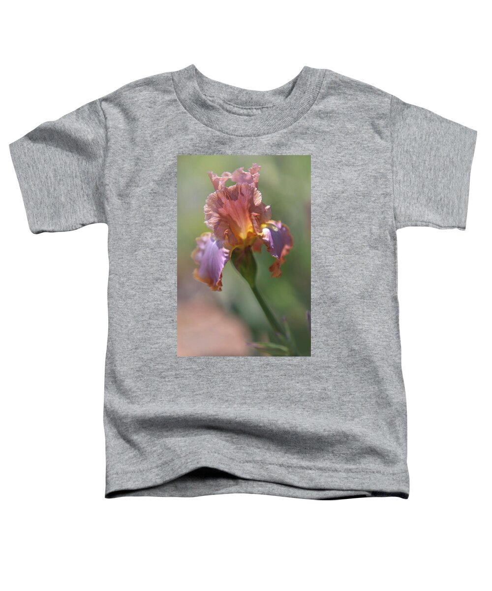 Jenny Rainbow Fine Art Photography Toddler T-Shirt featuring the photograph Honky Tonk Rumble. The Beauty of Irises by Jenny Rainbow